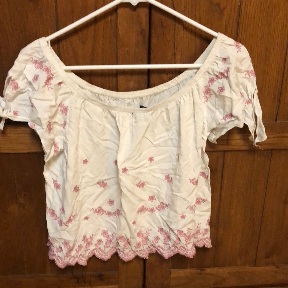 white off the shoulder top - Picture 2 of 2